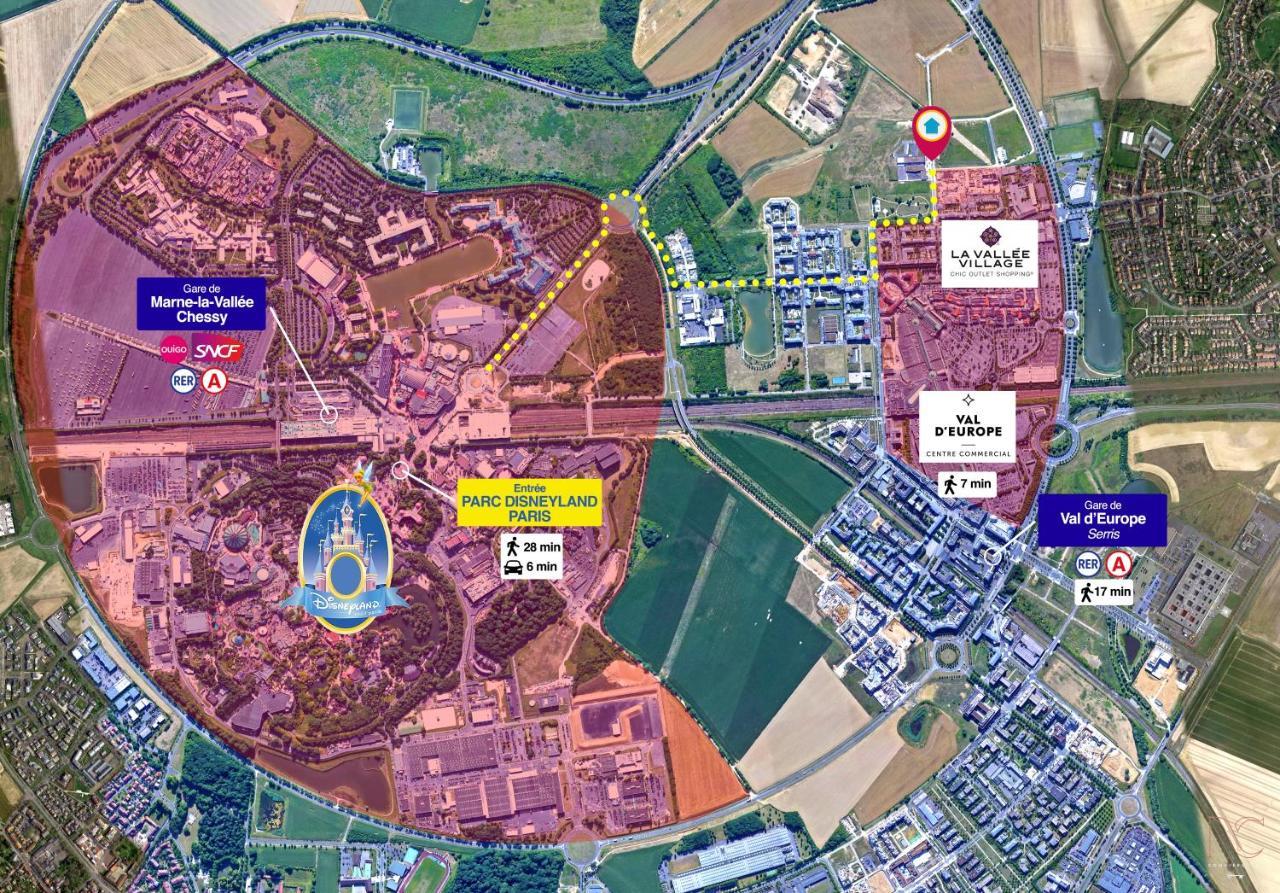 *Disneyland/Serris* Appartement Idealement Situe Eksteriør bilde